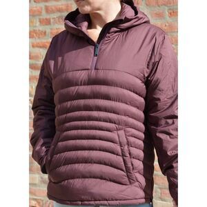 Tentree Maroon Cloud Shell Anorak Puffer Coat Jacket